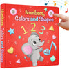 LEARNING BUGS Numbers, Colors & Shapes - 28 Favorite Counting Nursery Rhymes, Musical Books for Toddlers, 28-Button Music Book, Musical Toys