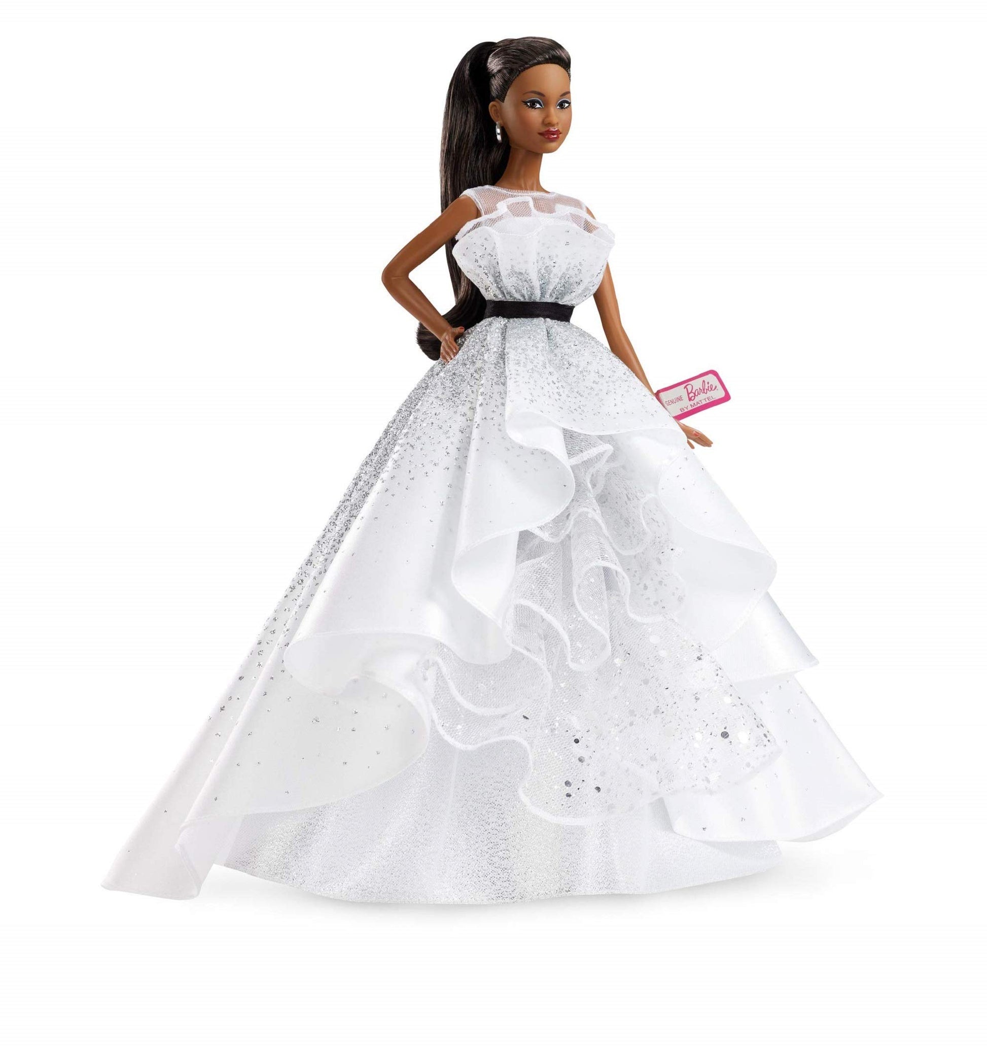 Barbie Collector 60th Anniversary Doll, Brunette, with Diamond-Inspired Gown