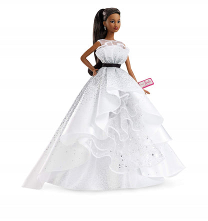 Barbie Collector 60th Anniversary Doll, Brunette, with Diamond-Inspired Gown