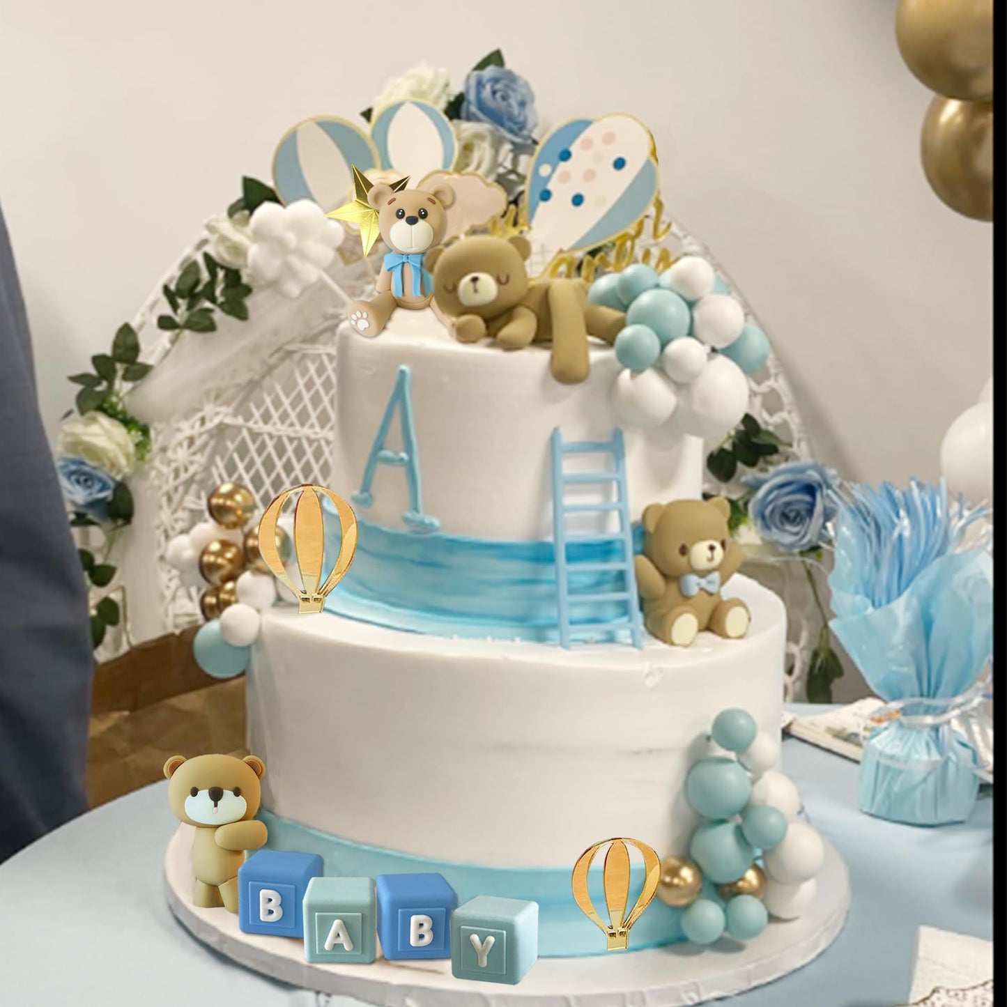 Bear Cake Toppers Baby Shower Cake Decorations