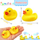 Rubber Ducks Bath Toys 50PCS Mini Ducks Bulk for Kids Baby Shower Decorations Birthday Party Favors Gift Classroom Summer Beach Pool Activity Carnival