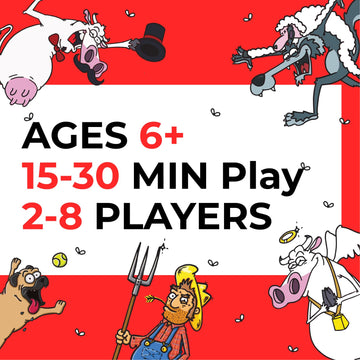 Tweedle Dee Games Hey Cow! - Family Card Game for Kids and Adults - Fun Farm-Themed Strategy Game Ages 6+ - Easy to Learn Party Game with Quick