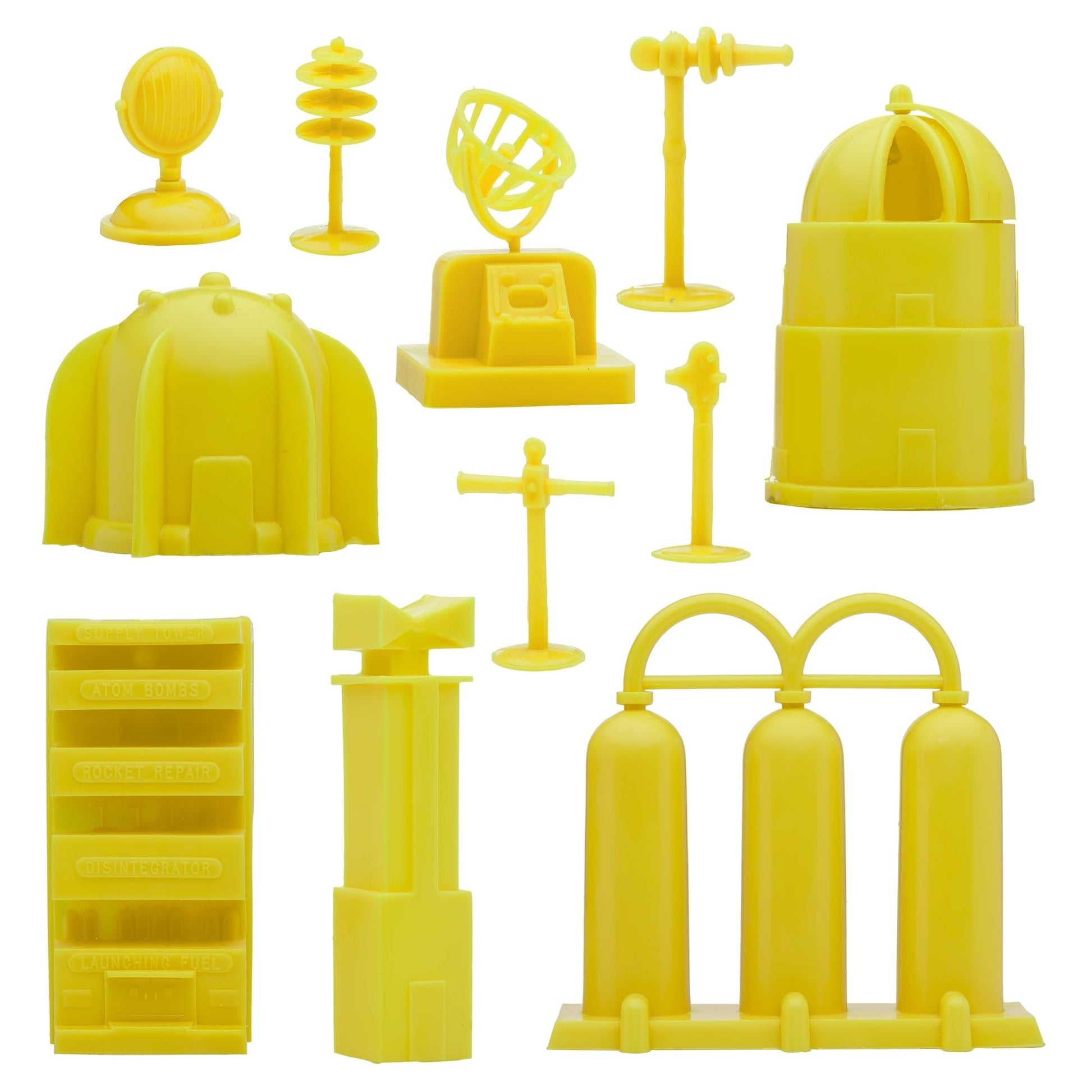 BMC Classic Sci-Fi Mars Base Camp 24pc Plastic Army Men Space Accessory Playset