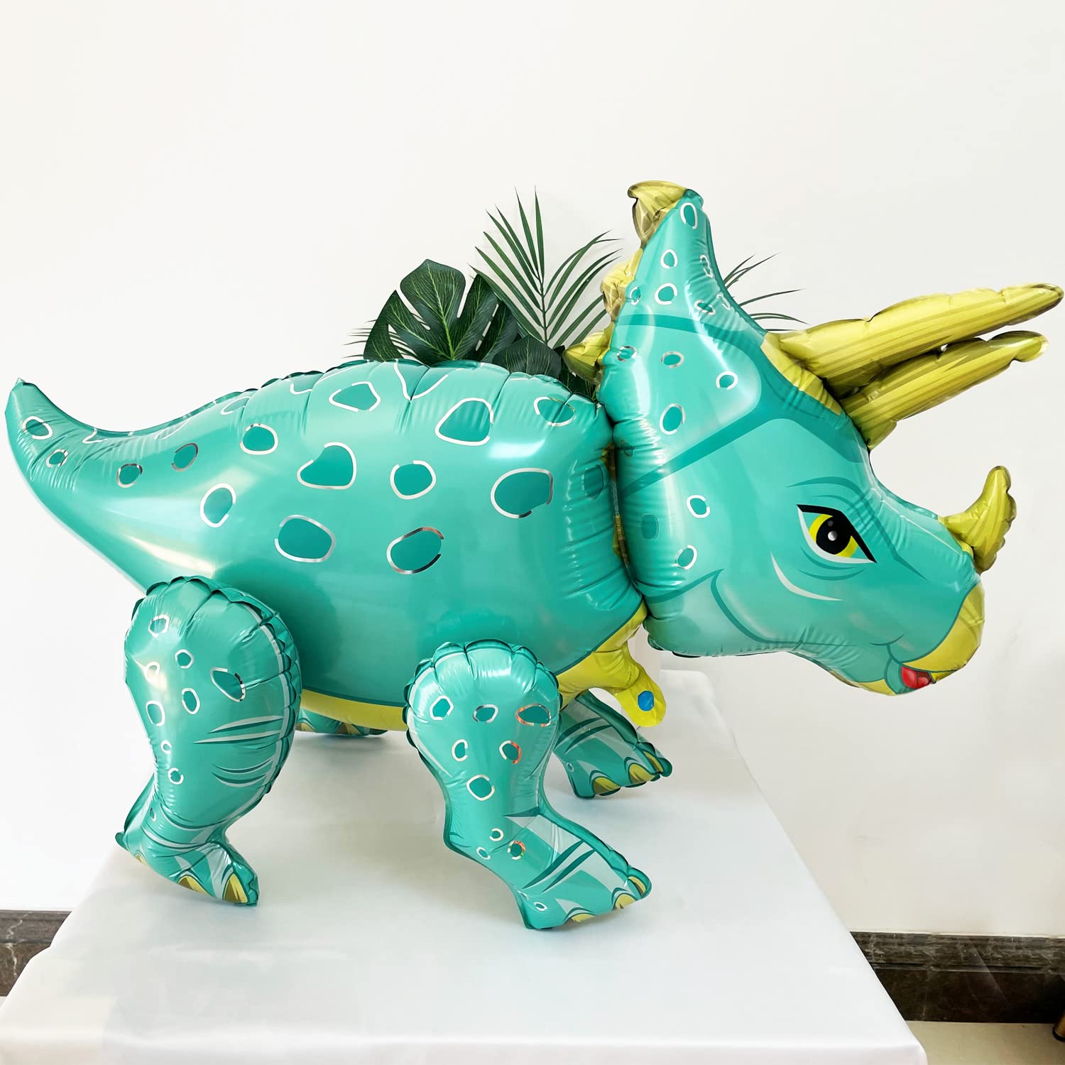 Giant 3D Dinosaur Balloon for Birthday Party Decorations, Cute Self Standing Dino Balloons, Aluminium Foil Balloons for Birthday Party Supplies Decor
