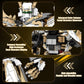 HIGH GODO Hero Mech Building Blocks Set for Adults?Golden Armor Robot Model Building Kit with Classic Swords, Hard Core Chinoiserie Style Collectible