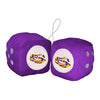 FANMATS 32012 LSU Team Color Fuzzy Dice Décor 3" Set