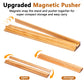 YOZYU 4 Pack Mahjong Racks Set with Detachable Magnetic Pushers,1.2in/1.4in American Mahjong Tile Racks,Wood Mahjong Racks with Pushers?Mahjong