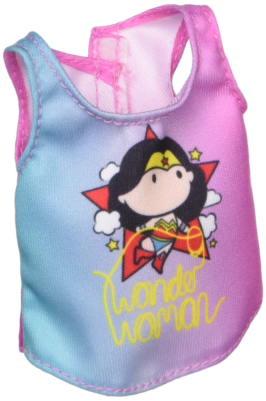 Barbie Clothes: Wonder Woman Character Top Dolls, Pink & Blue Tee with Wonder Woman Graphic, Gift for 3 to 8 Year Olds