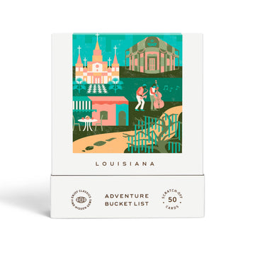 Louisiana Adventure Bucket List: 50 Scratch-Off Cards for Outdoor Activities, Tourist Attractions, and Road Trips - Perfect Travel Gift and Guide