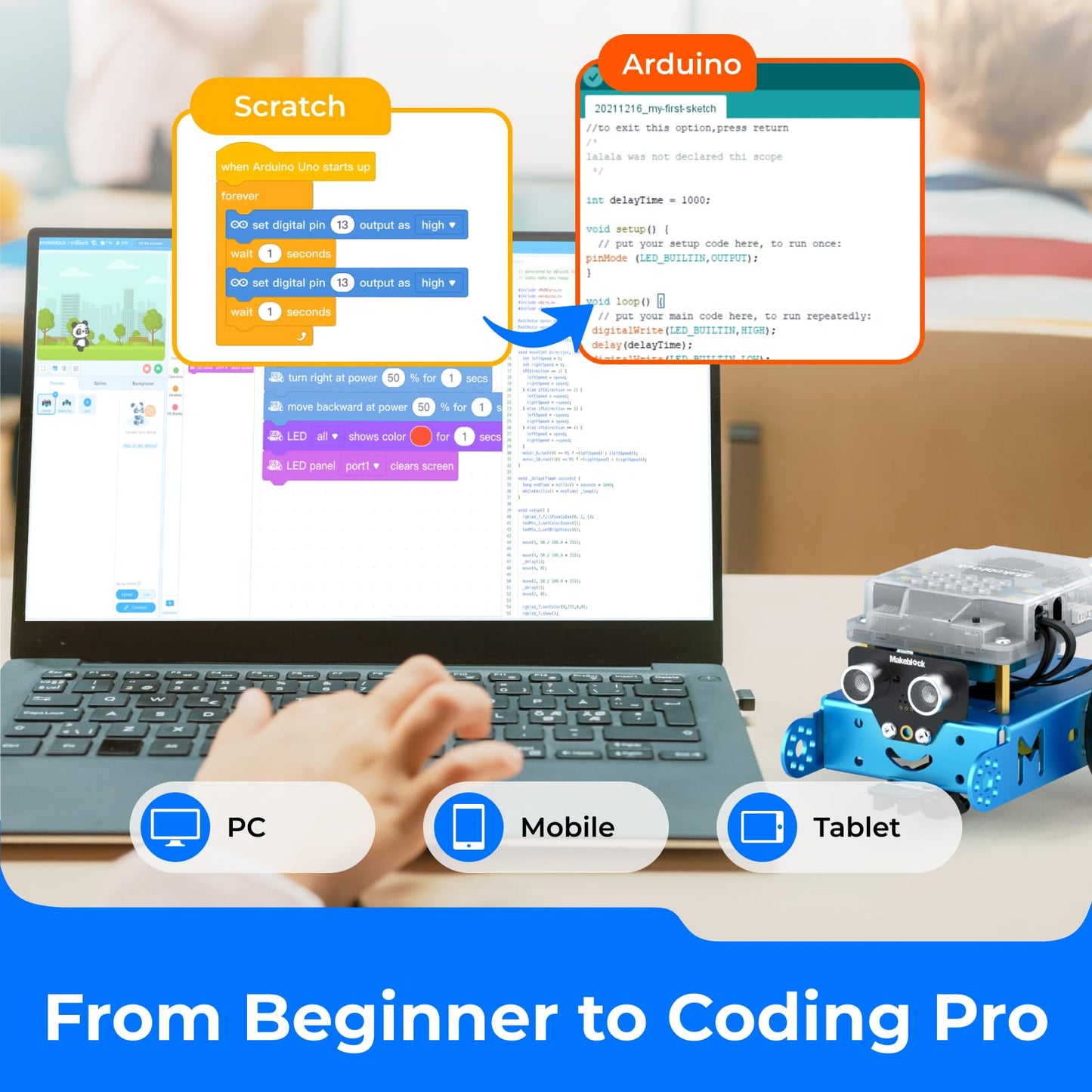 Makeblock mBot STEM Coding Toys Robotics for Kids Ages 8-12