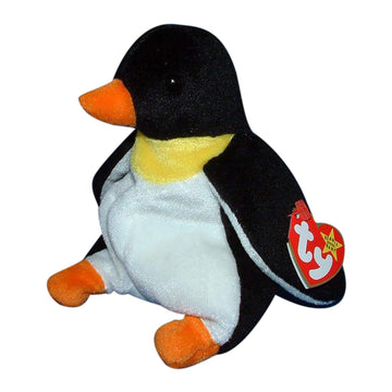 TY BEANIE BABY WADDLE THE PENQUIN BORN DECEMBER 19, 1995. NWT#by:treasures_by_tnj