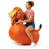 Waddle Hip Hoppers Large Bouncy Hopper Ride On Toys - Inflatable Hopping Animal Bouncer for Kids Girls & Boys, Easy Grip, Stable Base, Outdoor