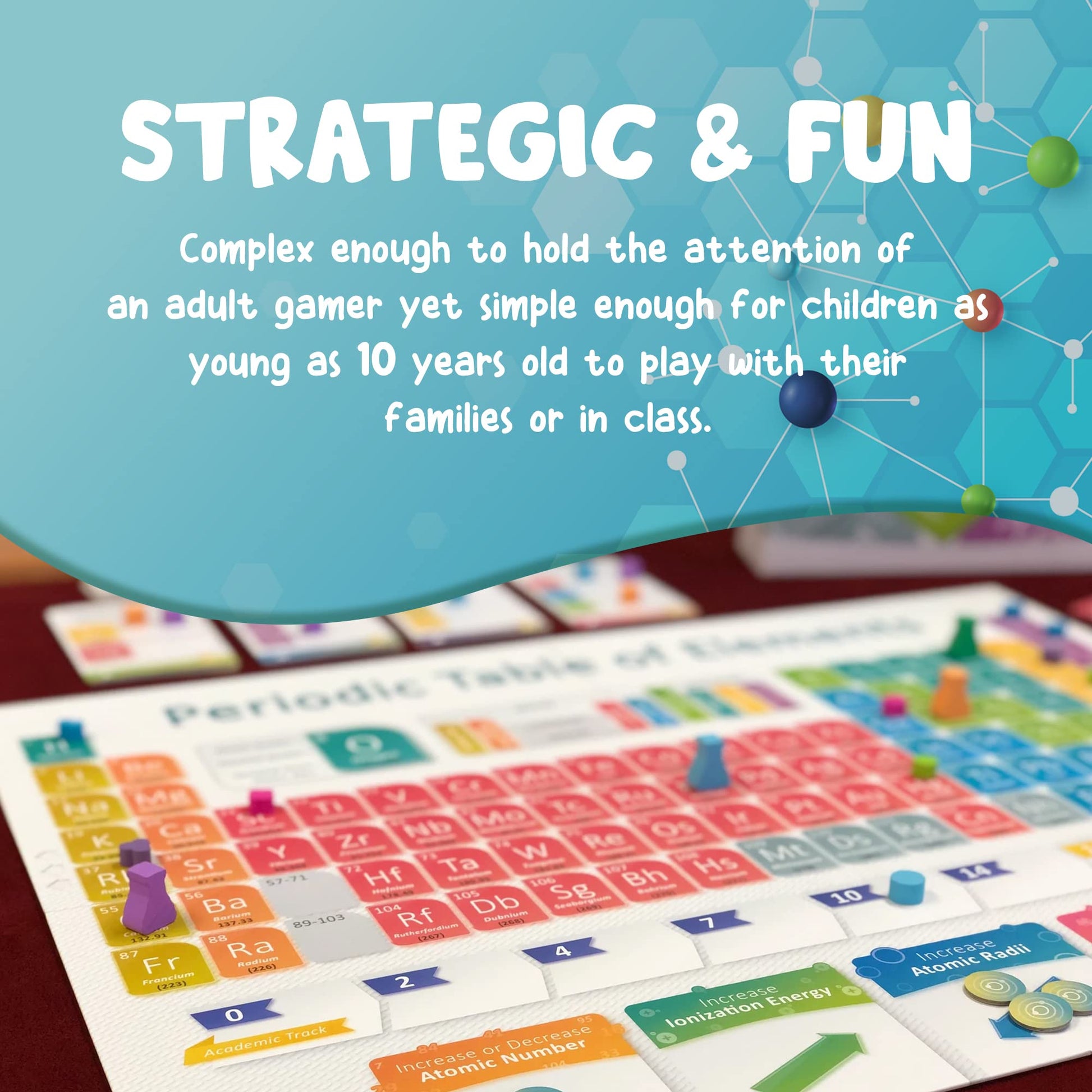 Periodic: A Game of the Elements | Periodic Table Board & Card Game About Atoms, Elements & Compounds | A Strategy Board Game for Gamers & Educational