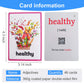 Zwttey 46PCS/Set Adjectives Kids Gifts English Flash Cards Pocket Card Educational Learning Baby Toys for Children Pre-Kindergarten