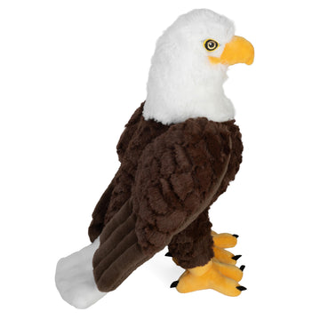 Wild Republic Cuddlekins Eco Bald Eagle, Stuffed Animal, 12 Inches, Plush Toy, Fill is Spun Recycled Water Bottles, Eco Friendly