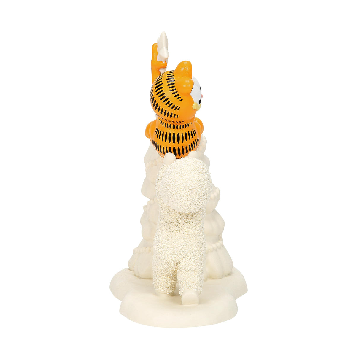 Department 56 Snowbabies Garfield Be Careful Climbing Christmas Tree Figurine, 7.48 Inch, Multicolor