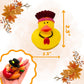 4E's Novelty Thanksgiving Rubber Duckies (24 Pack) Thanksgiving Themed Rubber Ducks Bulk Turkey & Pilgrim Ducks, Thanksgiving Party Favors Supplies