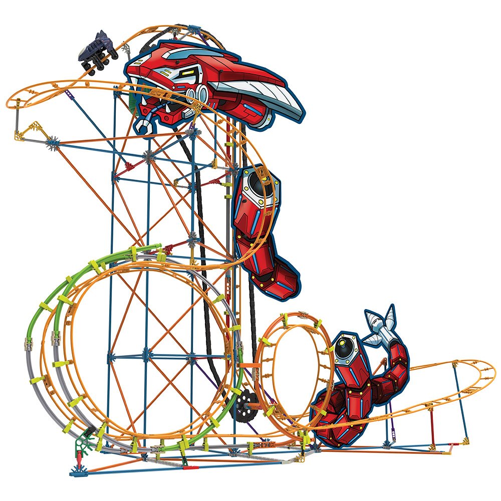 K'Nex 18515 Mecha Strike Roller Coaster Building Set