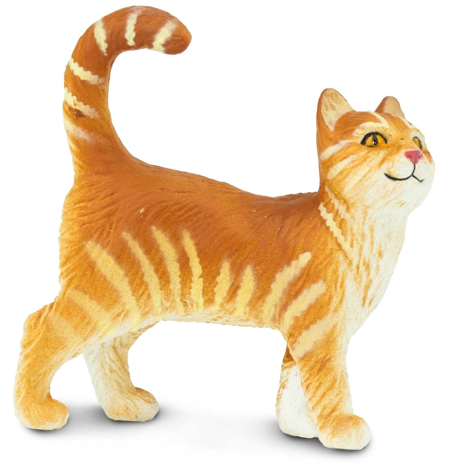 Safari Ltd. Tabby Cat Figurine - Detailed 2" Plastic Model Figure - Fun Educational Play Toy for Boys, Girls & Kids Ages 1+