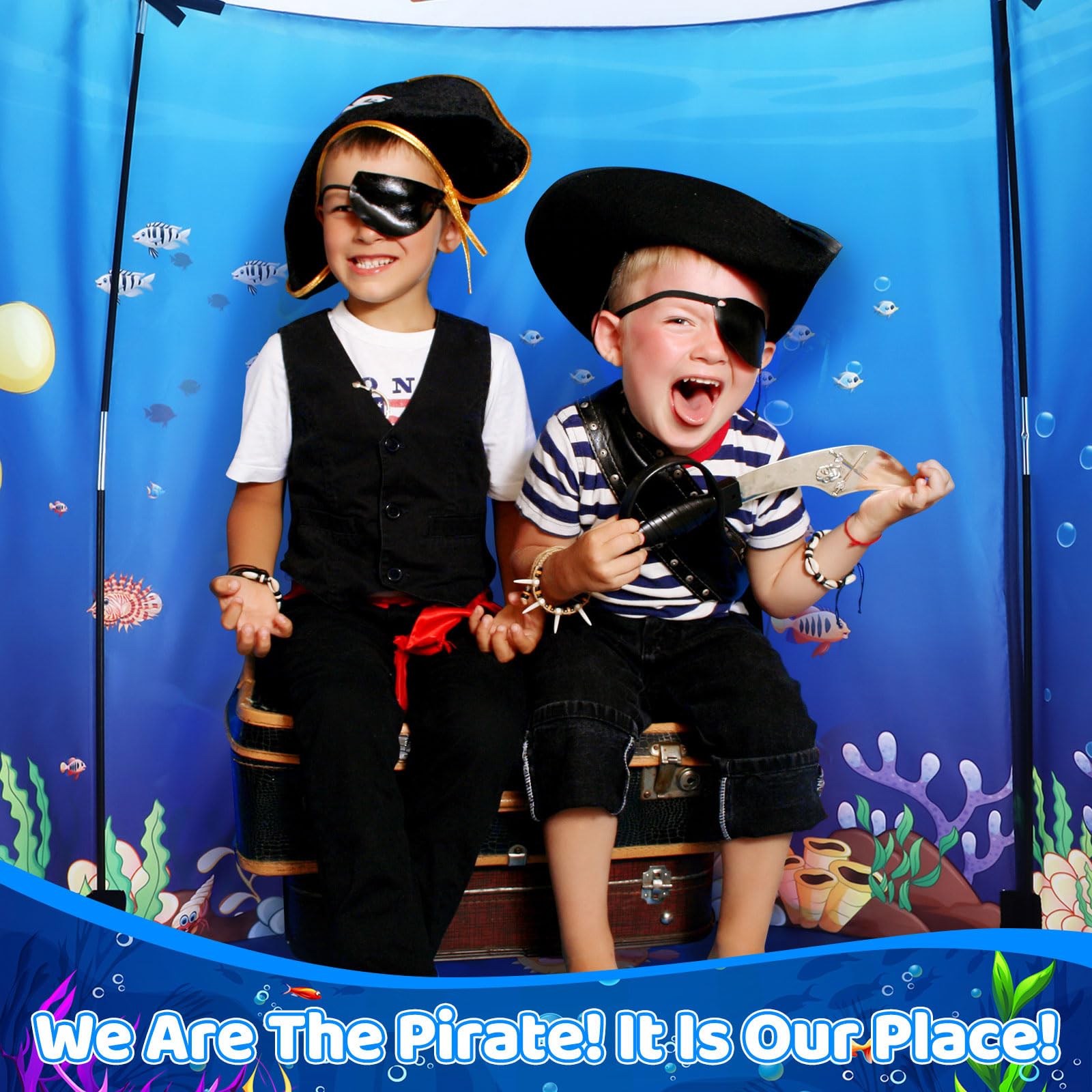KIRKJUFELL Premium Under The Sea Kids Tent, Ocean Mermaid Play Tent for Kids as Gifts, Pop Up Princess Castle for Boys & Girls as Chirldren Playhouse
