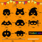Natonhi 32Pcs Halloween Crafts for Kids Rainbow Scratch Mask, Halloween Games Scratch Art and Craft Kit Classroom Activities Favors Party Supplies