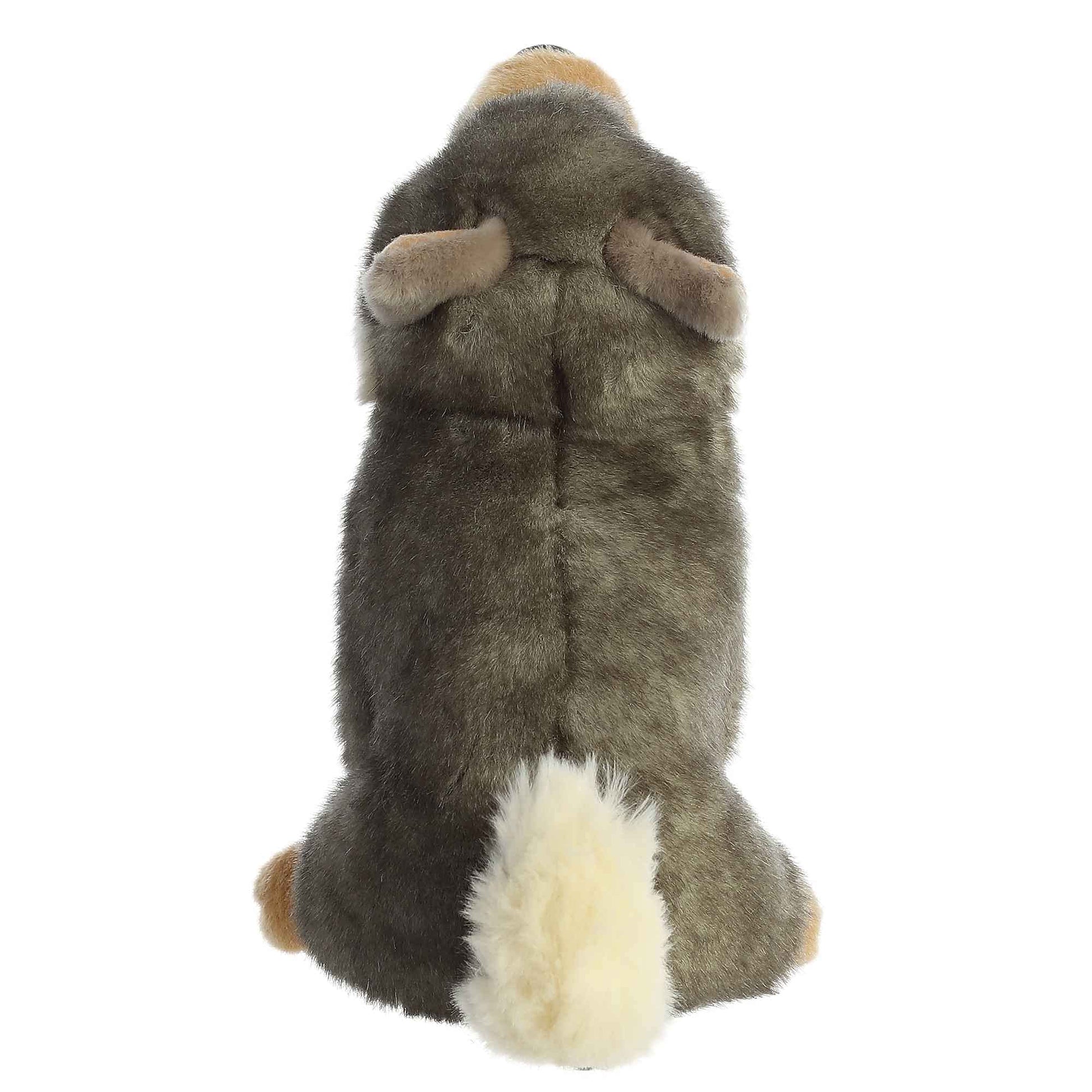 Aurora® Realistic Miyoni® Wolf Stuffed Animal - Lifelike Details Make a Cherished Companion - Perfect for Decorating Bedrooms or Classrooms - Gray 8.5