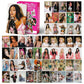 sunlelekz Katseye Pinky Up Photocard & Sticker Set - 127PCS (55PCS Lomo Cards + 72PCS Stickers) Kpop Collectible Merchandise
