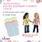 Emily Rose 18-Inch Doll Clothes 5-Pack Pastel T-Shirts - DIY Craft Kit with Pink, Blue, Green, Yellow & Purple Tees Boxed USA Brand