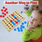 Arfun 4 in a Row Wooden Connect Board Game, Foldable Line up 4 Game, Classic Strategy Family Fun Toy, Wood Connect Game for Kids and Adults (Travel