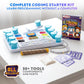 Playz My First Coding & Computer Science Kit - Learn About Binary Codes, Encryption, Algorithms & Pixelation Through Fun Puzzling Activities Without
