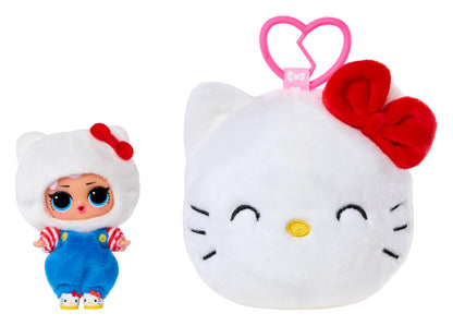 LOL Surprise Loves Hello Kitty and Friends Reversible Plush- Blind Plush with Matching Tot, Reversible Sanrio Characters, On-the-Go Play, 5 Total