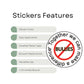 250 No Bullies Stickers - Make A Difference Anti-Bullying Awareness for Schools, Events, and Campaigns - Bold Design for Positive Impact - 1 Roll/250
