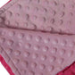 Pink & Purple Minky Dot Reversible 17" Square Baby Doll Blankets, 2 Pack Set