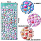 400?PCS Cute Mini Puffy Stickers Decorative Adhesive Craft Scrapbooking Sticker Set for Kids Includes Animals Food Fruit Cats Penguins Panda and Bread