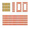 12 PCS Plastic Shells and 100 PCS Refill Bullets for Witcrety Shell Ejecting Toy Gun