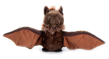 The Petting Zoo Bat Stuffed Animal Plushie, Gifts for Kids, Earth Keeperz Wildlife Animals, Zoologee Brown Bat Plush Toy, 10 inches