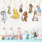 Classic Winnie Baby Shower Decorations 16Pcs Swirl Hanging Decorations for Classic Baby Shower and Birthday Party Supplies