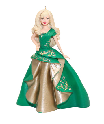 2011 Hallmark #12 in Series CELEBRATION BARBIE Ornament Special 2011 Edition Inspired by Holiday Barbie Doll
