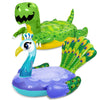 Sloosh 2-Pack Inflatable Dinosaur & Peacock Pool Floats Set, Fun Beach Floaties for Swim Party Decorations Toys, Inflatable Island, Summer Pool Raft