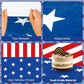 2 Pack 4th of July Tablecloth - Patriotic American Flag Table Cloth, Plastic Disposable Rectangle USA Star Stripe Table Cover for Memorial day Fourth