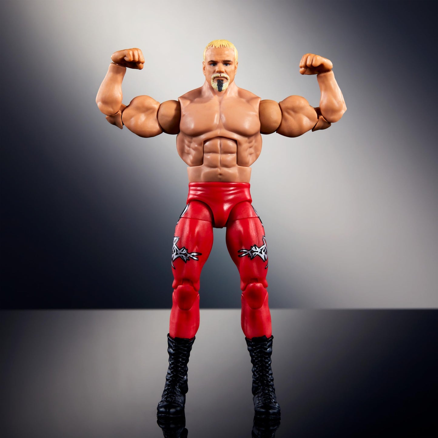 Mattel WWE Elite Action Figure & Accessories, 6-inch Collectible Scott Steiner with 25 Articulation Points, Life-Like Look & Swappable Hands
