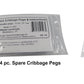 Maple Landmark Spare Wood Cribbage Pegs, 12 pc. - Made in The USA