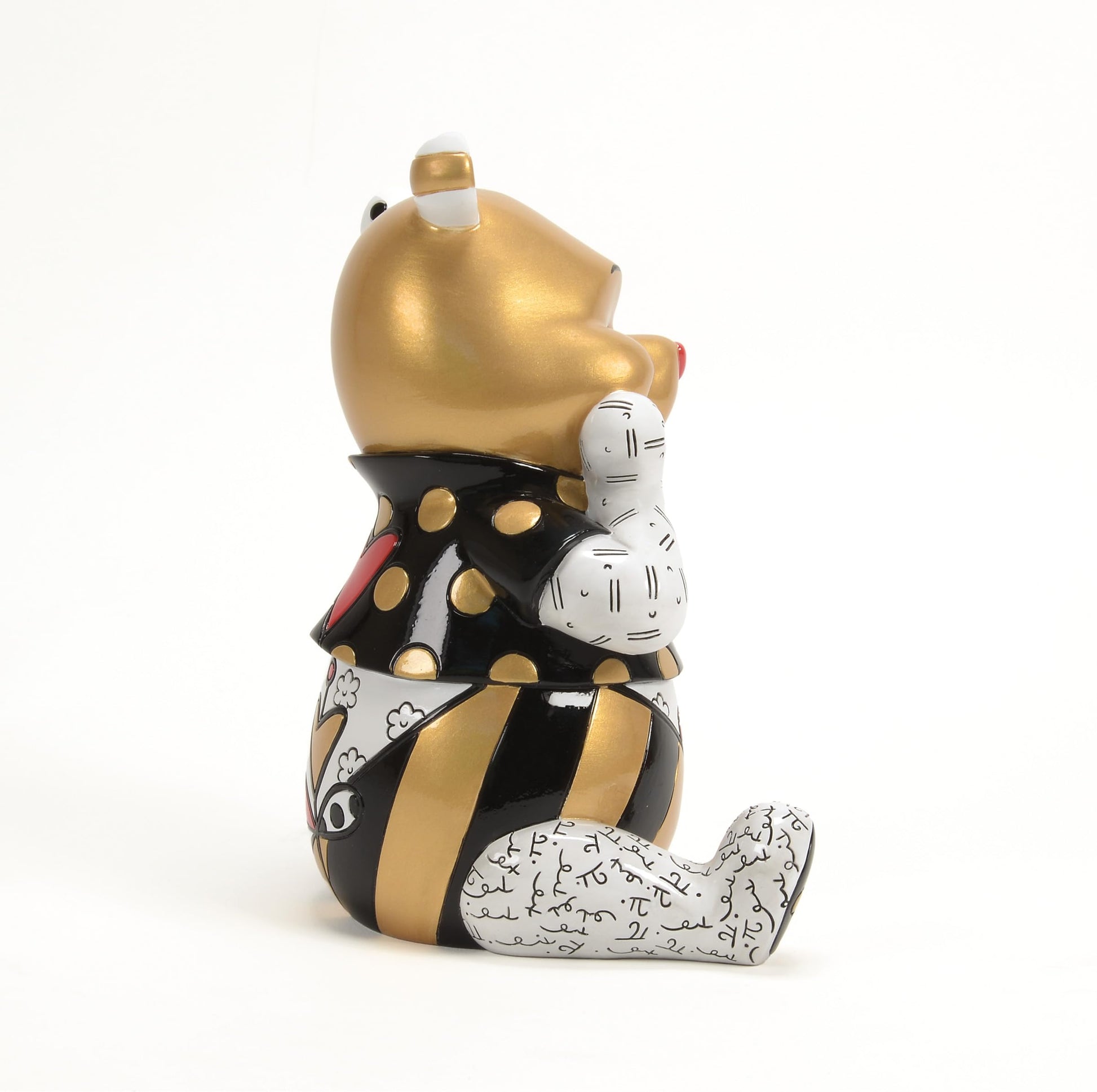 Enesco Disney Britto Winnie The Pooh Head in Hands Midas Figurine, 7.2 Inch, Multicolor