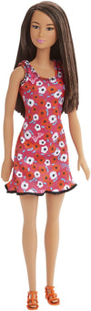 Barbie Doll Red Background Dress