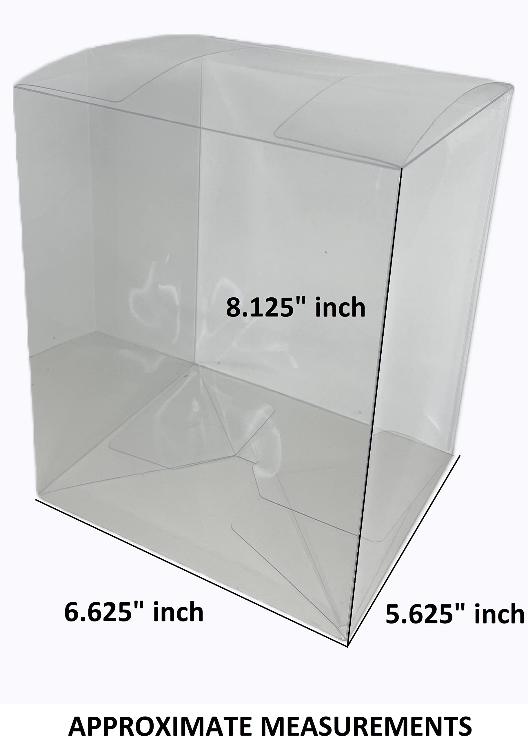 [6 Pack] 6-Inch Funko Pop! Protector Clear Display Case Box for 6" Funko Pop! Figures - 0.50mm PET Plastic