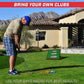 GoSports BattleChip PRO Golf Cornhole Game - Includes 4 ft x 2 ft Chipping Target, 16 Foam Balls, Hitting Mat, and Scorecard