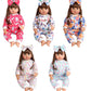 Sweet Dolly Reborn Baby Doll Clothes Accessories, 5 Set of Doll Clothing, Jumpsuit Bow Headband Outfits for 20 Inch to 22 Inch Dolls, 10 PCs in Total