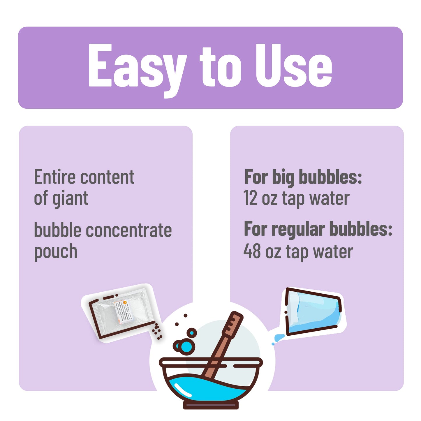 Mr. Pen- Giant Bubble Wands Kit, 3 pcs, 1 Wand & 2X Big Bubble Concentrate