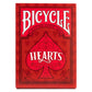 Bicycle Hearts Playing Cards, Highlighted Cards and Rules for The Trick-Taking Card Game, Poker Size Standard Index