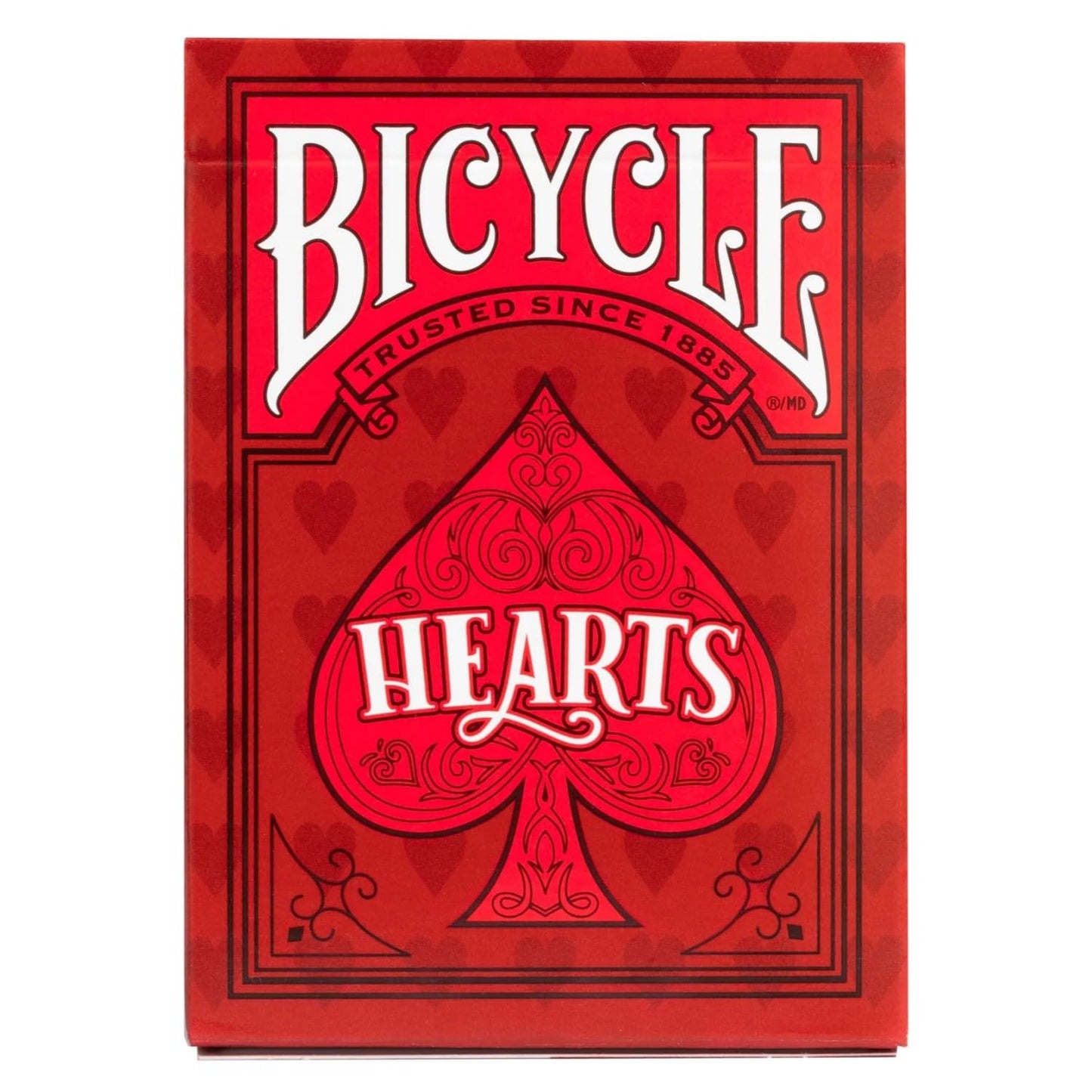 Bicycle Hearts Playing Cards, Highlighted Cards and Rules for The Trick-Taking Card Game, Poker Size Standard Index